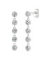 ფოტო #2 პროდუქტის Moissanite Bezel Drop Earrings 1 ct. t.w. Diamond Equivalent in 14k White Gold