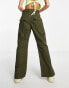 Signature 8 multi pocket cargo trousers in khaki