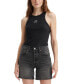 Фото #1 товара Women's Cotton Graphic Gemini Ribbed Tank