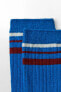 METALLIC THREAD STRIPE SOCKS