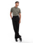 Фото #8 товара ASOS DESIGN 2 pack pique polos in charcoal and khaki