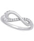 ფოტო #1 პროდუქტის Diamond Infinity Ring (1/5 ct. t.w.) in Sterling Silver