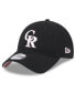 Фото #1 товара Men's Black Colorado Rockies 2024 Mother's Day 9TWENTY Adjustable Hat