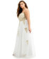 Фото #3 товара Trendy Plus Size Strapless Embellished Gown, Created for Macy's