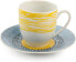 Фото #2 товара Villa d'Este Home Tivoli, Marea Set of 6 Porcelain Coffee Cups with Saucers, 90 ml