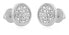 Фото #1 товара White gold earrings with zircons 14/833.721/17ZIR