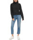 Фото #8 товара Women's Patched Mock Neck Sweater