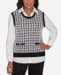 ფოტო #1 პროდუქტის Runway Ready Women's Houndstooth Two in One Vest