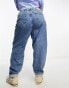 Фото #10 товара ASOS DESIGN Curve high rise relaxed mom jeans in mid blue