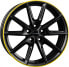 Фото #1 товара Колесный диск литой Borbet LX19 black matt rim yellow 8x19 ET50 - LK5/112 ML66.5