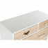 Chest of drawers DKD Home Decor White Natural Wood Paolownia wood 60 x 26 x 94 cm