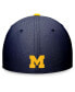 Men's Navy Michigan Wolverines Primetime Swoosh Flex Hat