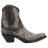 Фото #2 товара Corral Boots Art 21 Crystal Snip Toe Cowboy Booties Womens Black Casual Boots C3
