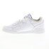 Фото #15 товара Reebok Workout Plus Mens White Leather Lace Up Lifestyle Sneakers Shoes