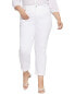 Фото #1 товара Nydj Plus High-Rise Girlfriend Optic White Jean Women's