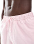 ASOS DESIGN swim shorts in mid length in light pink