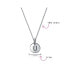 Tiny Minimalist ABC Round Disc Block Letter Alphabet A-Z Initial Pendant Necklace For For Women .925 Sterling Silver