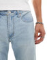 Фото #5 товара Levi's 502 tapered fit performance cool denim jeans in light blue