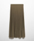 ფოტო #3 პროდუქტის Women's Pleated Long Skirt