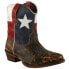 Roper Texas Flag Round Toe Cowboy Booties Womens Size 5 B Casual Boots 09-021-09