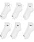 Фото #6 товара Unisex 6-Pk. Dri-FIT Quarter Socks