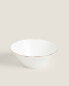 Фото #3 товара Rimmed bone china bowl