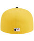 ფოტო #5 პროდუქტის Men's Yellow, Black Atlanta Braves Grilled 59FIFTY Fitted Hat