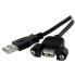 Фото #2 товара STARTECH Panel Mount A To A usb cable 30 cm