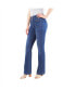 Фото #2 товара Women's Women Tummy Control Bootcut Jeans with Classic Pockets and back design