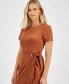 ფოტო #3 პროდუქტის Women's Faux-Suede Sheath Dress