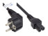 Фото #2 товара Good Connections P0150-S010 - 1 m - Power plug type E+F - C15 coupler - H05V2V2-F - 250 V - 10 A