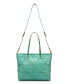 ფოტო #19 პროდუქტის Women's Genuine Leather Prism Tote Bag