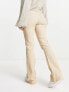 Фото #3 товара Pieces Peggy flared jeans in beige