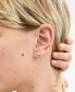 Gold-Tone Mushroom Stud Earrings