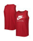 Men's Crimson Oklahoma Sooners Futura Performance Scoop Neck Tank Top