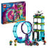 Lego City Stuntz 60361 Die ultimative Herausforderung fr Cascadon Biker, Motorradspielzeug fr 1 oder 2 Spieler