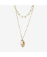 Donna Layered Necklace with Culture Pealr Pendant