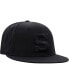 ფოტო #4 პროდუქტის Men's Penn State Nittany Lions Black On Black Fitted Hat