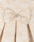 Фото #6 товара Little Girls Flutter Sleeve All-Over Brocade Social Dress