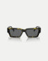 Фото #3 товара Versace ve4459 rectangle sunglasses in tortoise with grey lens in dark brown