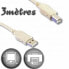 USB 2.0 A to USB B Cable Lineaire 3 m Beige