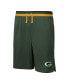 ფოტო #2 პროდუქტის Men's Green Green Bay Packers Cool Down Tri-Color Elastic Training Shorts