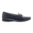 Фото #2 товара David Tate Sable Womens Blue Leather Slip On Loafer Flats Shoes