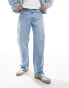 Hollister loose fit jeans in bleach wash