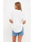 ფოტო #5 პროდუქტის Women's Mixed Media Top