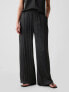 Crinkle Texture Satin Pants