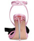 Фото #9 товара Women's Yahira Lucite Heel Bow Dress Sandals
