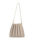 Carrie Pleated Faux Leather Shoulder Bag
