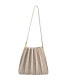 ფოტო #5 პროდუქტის Carrie Pleated Faux Leather Shoulder Bag