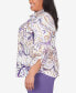 ფოტო #3 პროდუქტის Plus Size Charm School Drama Paisley Top